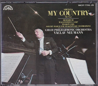 VACLAV NEUMANN - MY COUNTRY-MA VLAST SMETANA RICHARD III  DENON JAPAN 2 CD - Bild 1 von 3