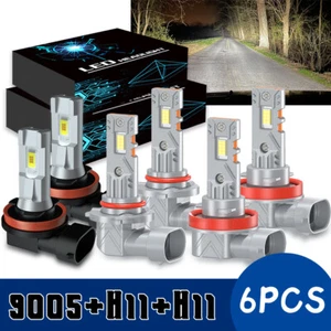 For Subaru WRX Sedan 2015-2021 LED Headlight Bulbs Kit High/low Beam + Fog Light - Picture 1 of 51