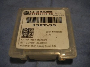 AMEC Allied Machine 132T-35 Spatenbohreinsätze 35 mm HSS TiN - Bild 1 von 3
