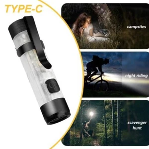 Rechargeable LED Small Flashlight Portable Keychain LED Light Emergency Outdoor - Picture 1 of 12