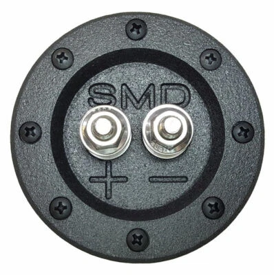 SMD 1 Channel Round Speaker Terminal w/ Stainless Terminal 3/4" Inch PVC (Black) - Image 1 of 4