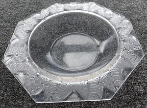 Vintage 1942 Lalique Glas Art Deco klar/Frost achteckig chantilly Schüssel 10-405 - Bild 1 von 7