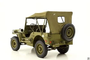 Summer Soft Top for Willys Jeep Ford MB/GPW CANVAS White/Light/Dark Olive,Black - Picture 1 of 18