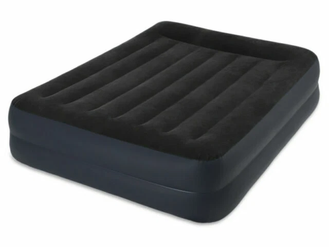 INTEX 64124 Materasso Gonfiabile Dura Beam con Pompa Interna 152 x 203 cm - Nero