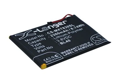 Li-Polymer Battery for Motorola Moto E XT1019 XT1019 XT830C 3.8V 2300mAh - Imagem 1 de 4