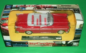1/43 Scale 1955 Chrysler C-300 Convertible Diecast Car Model - New Ray 48064 Red - Picture 1 of 3