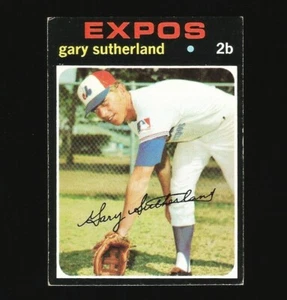 1971 Topps Baseball Card #434 Gary Sutherland Montreal Expos Number 434 - Picture 1 of 3
