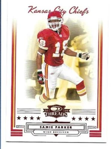 Samie Parker 2006 Donruss Threads Retail Red #129  #116/150   Kansas City Chiefs - Picture 1 of 2