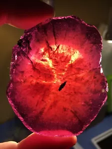 Granat Almandine tiefrote Scheibe 1 - Bild 1 von 6