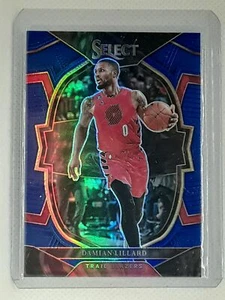 Damian Lillard 2022-23 Select NBA Blue Prizms - #7 - Portland Trail Blazers - Picture 1 of 2