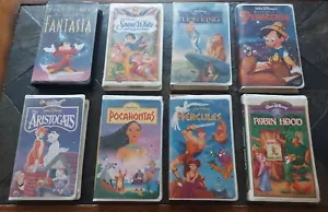 8 Disney Masterpiece VHS Tapes - Clamshell - Picture 1 of 1