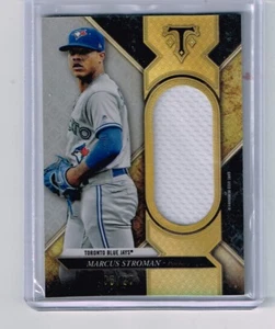 MARCUS STROMAN 2017 TOPPS TRIPLE THREADS GAME USED JERSEY # 3/27 BLUE JAYS - Picture 1 of 1