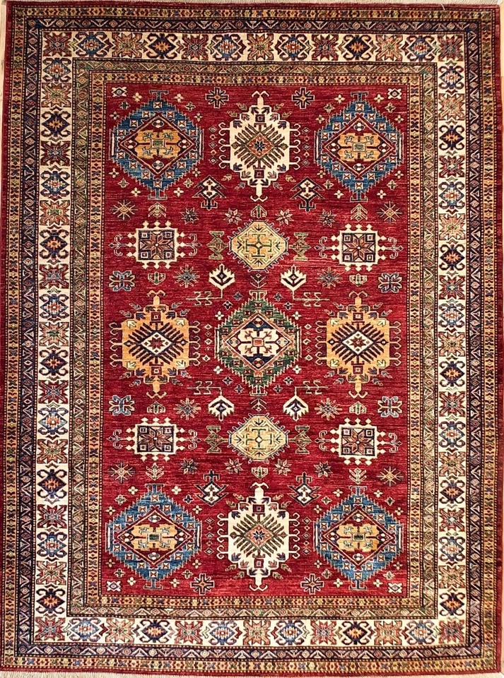 Hand-knotted Rug (Carpet) 6X8, Kazak mint condition - Image 1 of 1