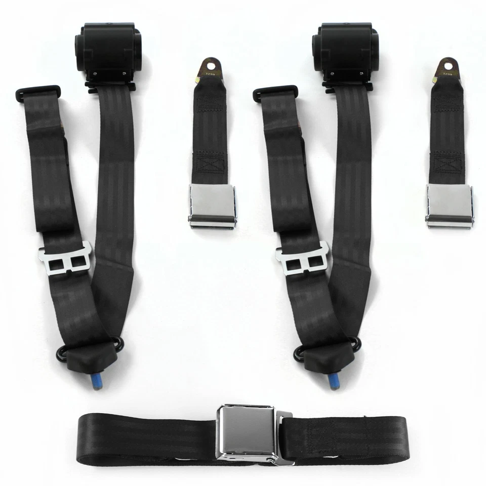  Kit de cinturón de seguridad de banco retráctil BK Airplane 1982-1994 - 3 cinturones Foto 1 de 1