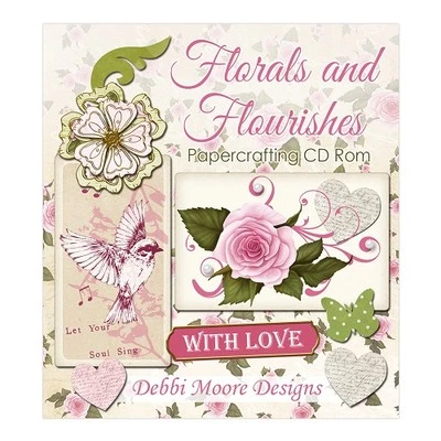 Debbi Moore Designs Florals and Flourishes Papercrafting CD Rom (324279) - Image 1 of 3