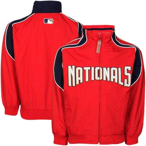 WASHINGTON NATIONALS TODDLER AUTHENTIC ELEVATION ZIPPERED JACKET NWT MAJESTIC Cover