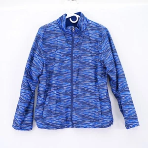 Swiss Tech Heather Blue Gray Boys Jacket 2XL (18) Full Zip Fleece Lined - Picture 1 of 6