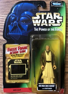 STAR WARS The Power of the Force BEN OBI-WAN KENOBI Red Card Action Figure 1995 - Picture 1 of 2