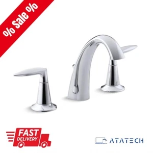 KOHLER Rubinetto Bagno Alteo 2 Maniglie Cromo Lucido K-45102-4-CP (NUOVO DI ZECCA) - Foto 1 di 6