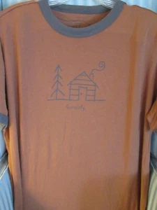 LIFE IS GOOD MENS S/S GOOD KARMA ORGANIC RINGER TEE..CABIN ICON" SIMPLIFY ".(S) - Bild 1 von 3
