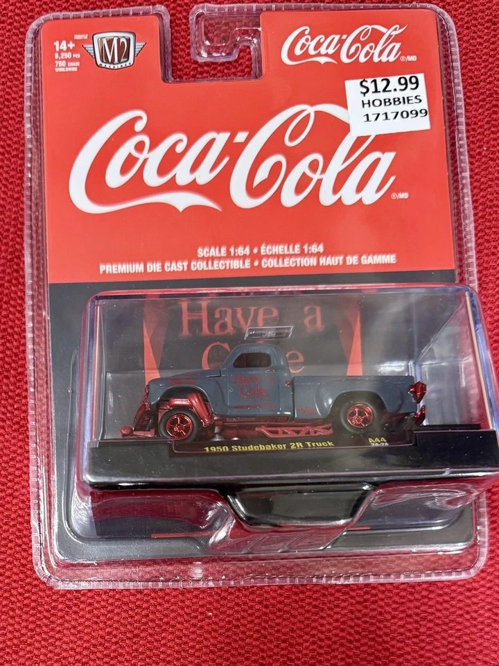 M2 Machines Coca-Cola Red Chrome chase 1950 Studebaker Truck Diecast 1:64 - Image 1 of 3