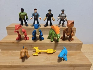 Jurassic World Mattel Imaginext T Rex Raptor Lot Fisher Price - Bild 1 von 5