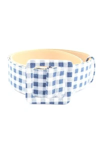 LA REDOUTE Cinturón de lona Mujeres Cinturón Talla EU 95 blanco-azul look casual - Imagen 1 de 5