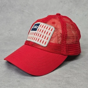 Cappello camionista rosso Coca Cola bandiera USA logo berretto baseball adulto taglia unica - Foto 1 di 11