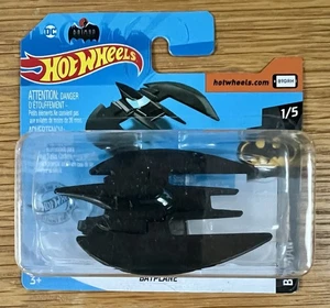 Hot Wheels Batman La Serie Animata Batplane / Batwing Short Card 2017 - Foto 1 di 2