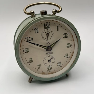 Peter Repeat Alarm Wecker, voll funktionsfähig, Vintage #10 - Bild 1 von 4