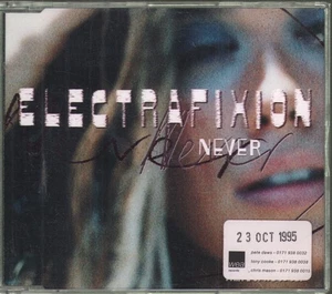 Electrafixion Never CD UK Wea 1995 CD. promo stickers on case WEA022CD - Picture 1 of 2
