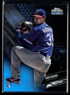 2021 Topps Chrome Black #47 Kohei Arihara Blue Refractor #/75 - Image 1 of 2