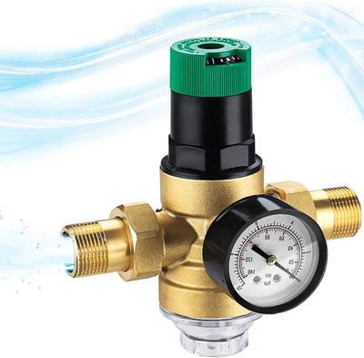 Riduttore Di Pressione Acqua 1/2 Pollice, Regolatore Di Pressione Acqua Con Mano - Immagine 1 di 4