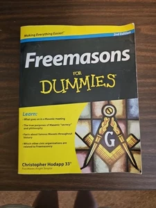 Freemasons For Dummies - Christopher Hodapp Paperback 2nd Edition - Foto 1 di 4
