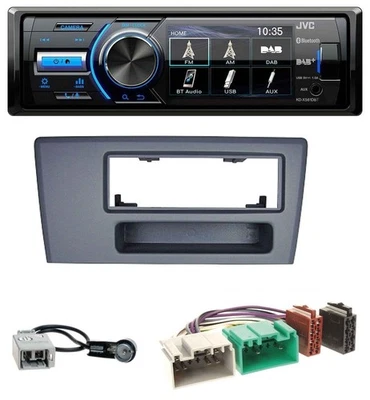 JVC Bluetooth MP3 USB DAB Autoradio für Volvo S60 S70 C70 V70 00-03 dunkelgrau - Bild 1 von 4