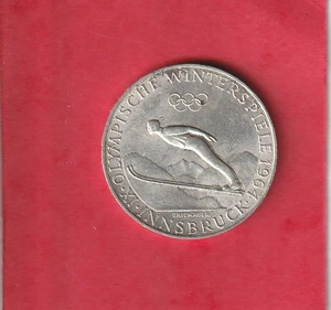 Österreich 50 Schilling Münze 1964 unc .900 Olympische Winterspiele Innsbruck (A6-0137) - Bild 1 von 2