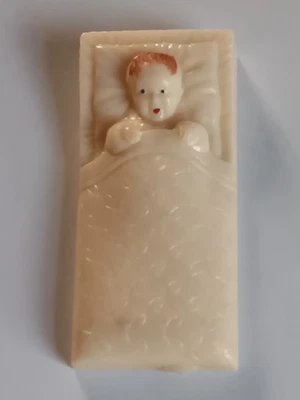 1950s Vtg Renwal No. 120 Baby In Bed insert Fr Carriage Crib Dollhouse Miniature - Image 1 of 4