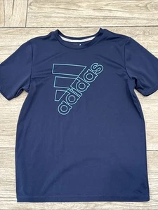 Adidas Regular Fit Performance Short Sleeve Top Boys Medium Gym Shirt - Picture 1 of 4