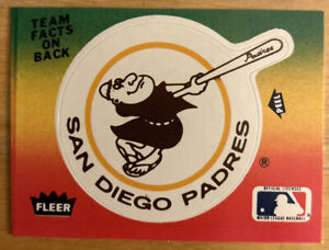 1984 Fleer San Diego Padres Baseball Sticker Card Mid-Grade EXMT