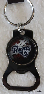 Los Angeles Rams Abridor de Botellas Llavero Licencia NFL Deportes Fútbol Abridor Plano Foto 1 de 4
