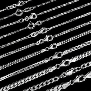 925 Sterlingsilber Panzerkette Königskette Rhodiniert Collier anlaufgeschützt - Picture 1 of 17