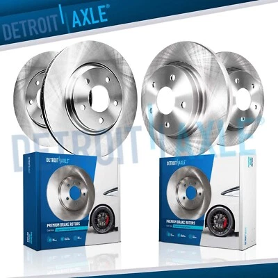 Todos (4) rotores de freno de disco delanteros y traseros para Jeep Wrangler TJ 2003 2004 2005 2006 Foto 1 de 4