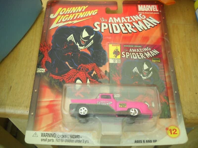 JOHNNY LIGHTNING PINK 1941 WILLY'S AMAZING SPIDERMAN 1:64 DIECAST MARVEL CAR NIB - Image 1 of 4