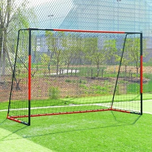 Football Goal 6'x4'|3'x2.5'|8'x6'-KAIHAOWIN Steel Goal All Weather Football Net - Picture 1 of 6