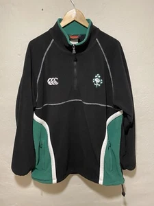 Vintage Ireland Rugby Union Fleece Jacket Rare Track Top Canterbury Mens Size XL - Picture 1 of 5