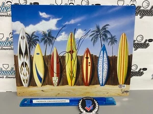 GABRIEL MEDINA SIGNED HANDSIGNIERT SURFBRETT 12 1/2" X 16" ART SIGN - BECKETT BAS - Bild 1 von 5