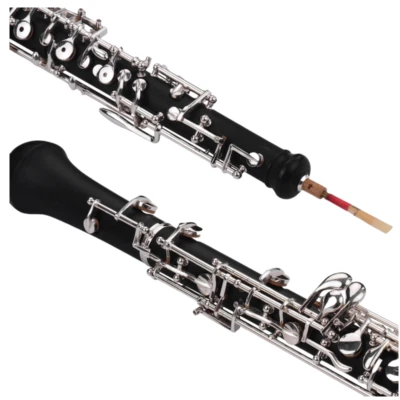 STJ Semiautomatic Oboe with E Key Composite wood Silver Plated C Key Oboe