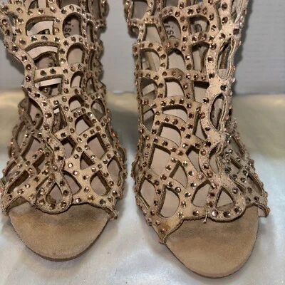 Женские туфли Zigi Soho Duran со стразами с заклепками на каблуке в клетке размер 8 - Изображение 1 из 4