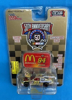 Racing Champions Bill Elliott #94 McDonalds Gold 1/10000 1:64  - Image 1 of 3