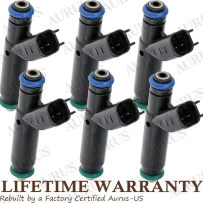 Inyectores de combustible X6 OEM SIEMENS para Ford Mustang 2002 2003 2004 3,8 L V6 XV2E-C4B Foto 1 de 4